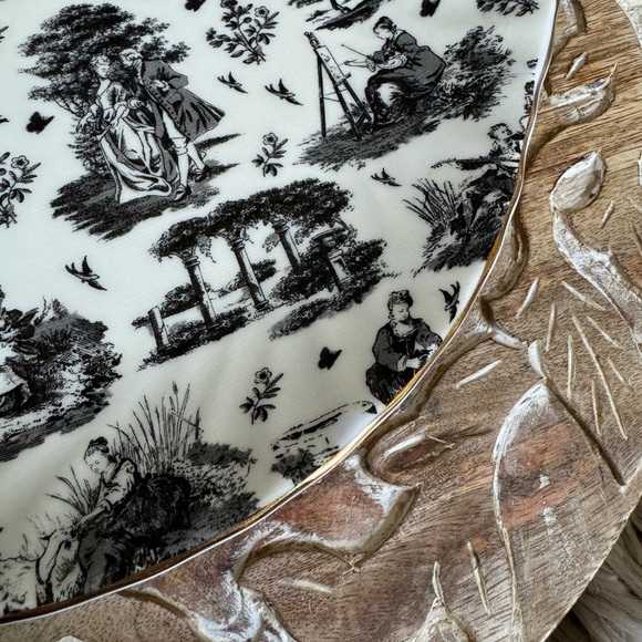 ROYALE GARDEN STAFFORDSHIRE CHINTZ COLLECTION BOBE CHINA HANDLED PLATTER EUC - Picture 6 of 13